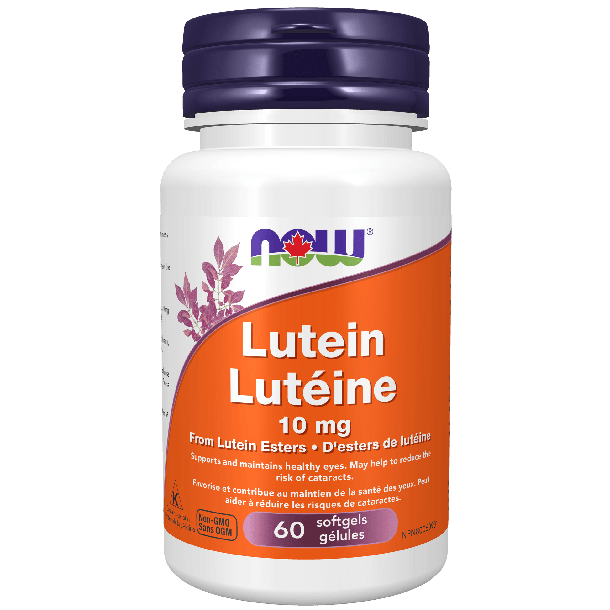 NOW Lutein 10mg (from Lutein Esters) 60 Softgels - 