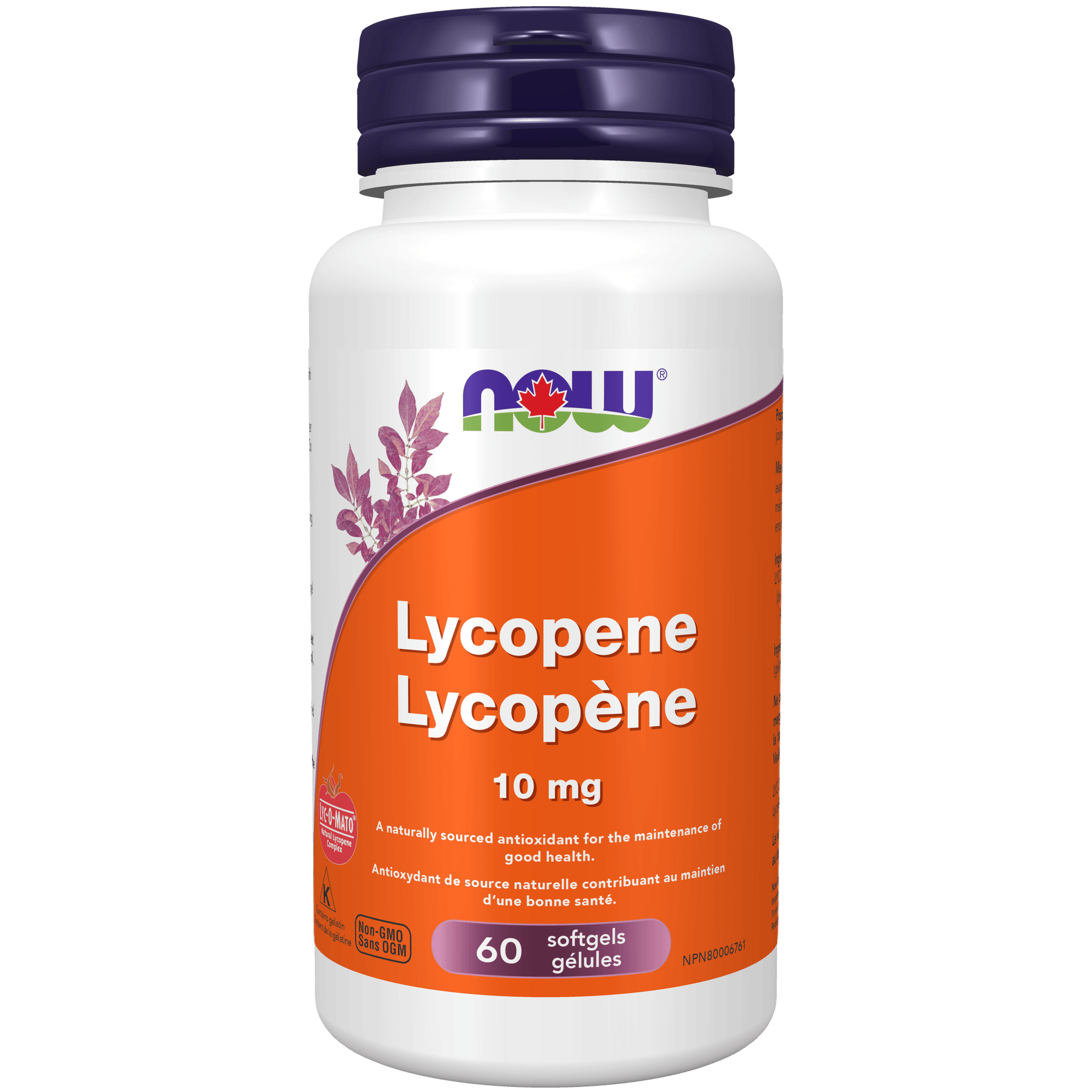 NOW Lycopene 10mg 60 Softgels - 