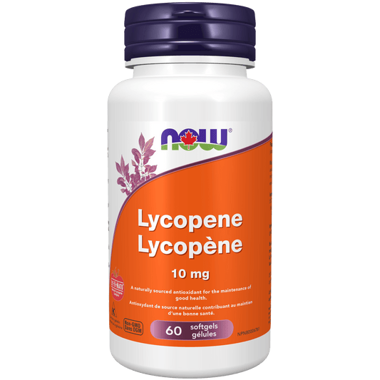 NOW Lycopene 10mg 60 Softgels - 