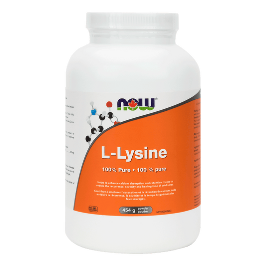 NOW Lysine Powder 100% Pure 454g - 