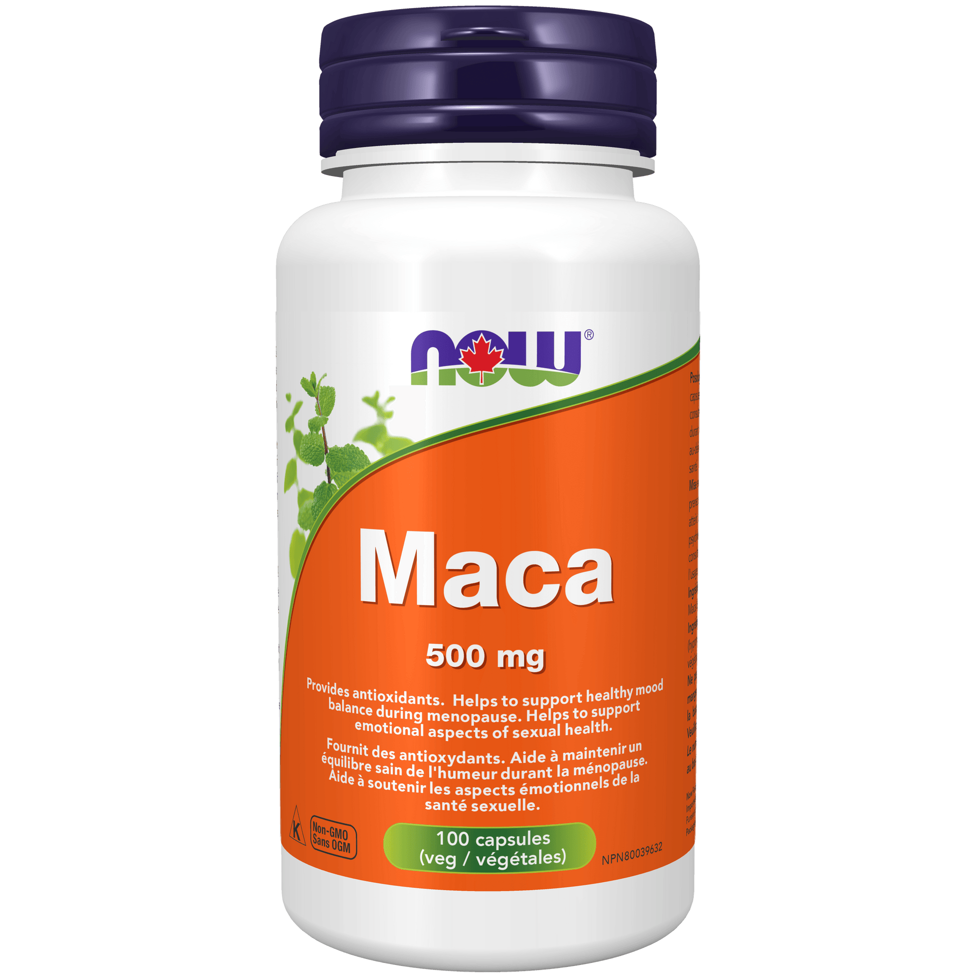 NOW Maca 500mg 100 Veg Capsules - 