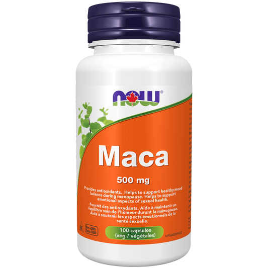 NOW Maca 500mg 100 Veg Capsules - 