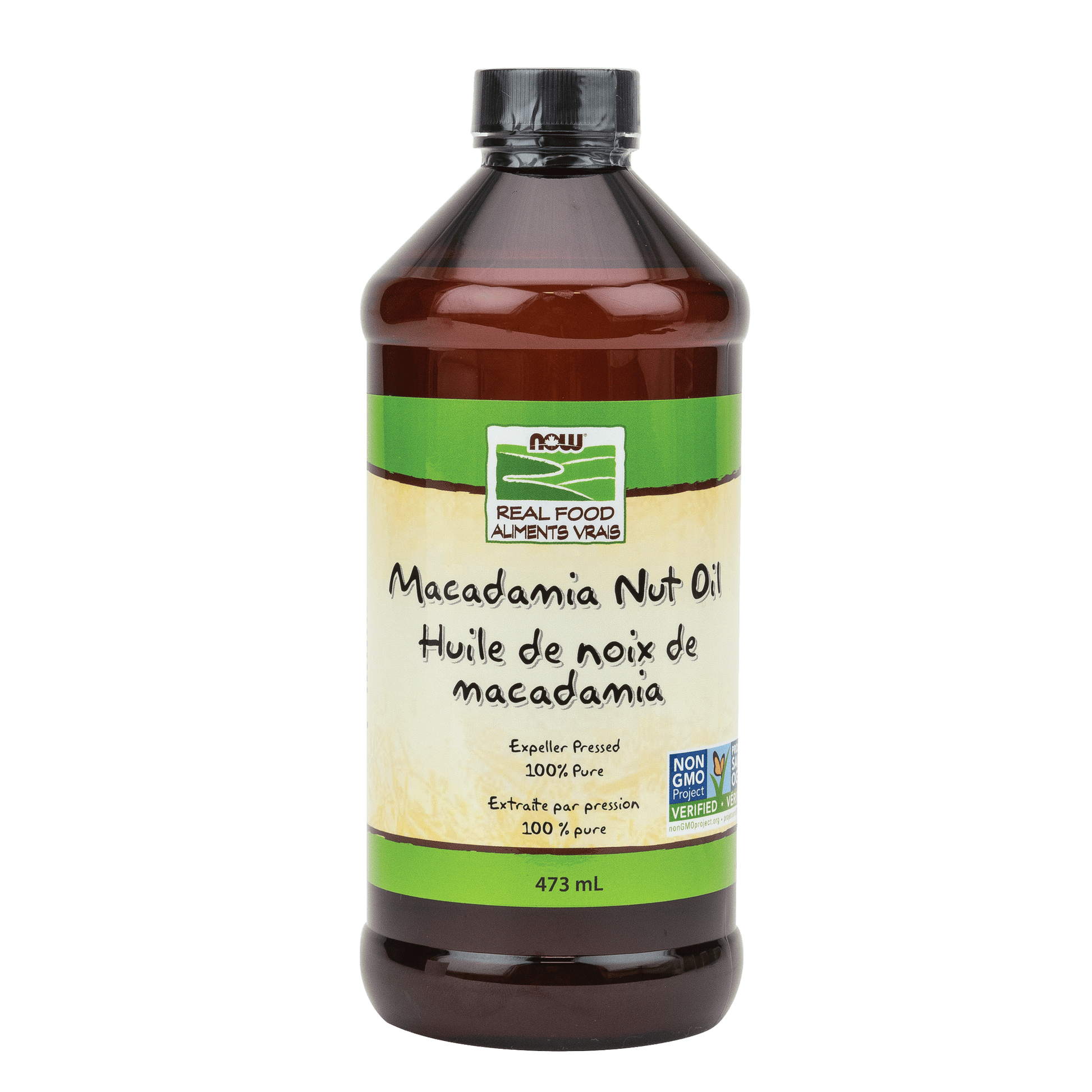 NOW Macadamia Nut Oil 100% Pure 473mL - 