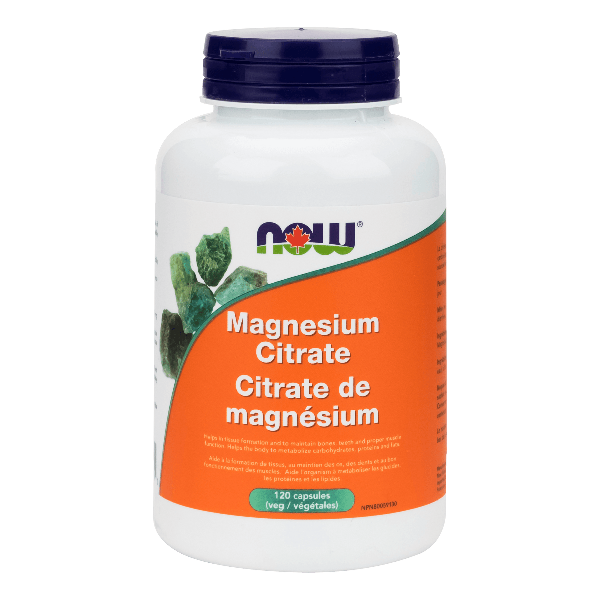 NOW Magnesium Citrate 133mg 120 Veg Capsules - 