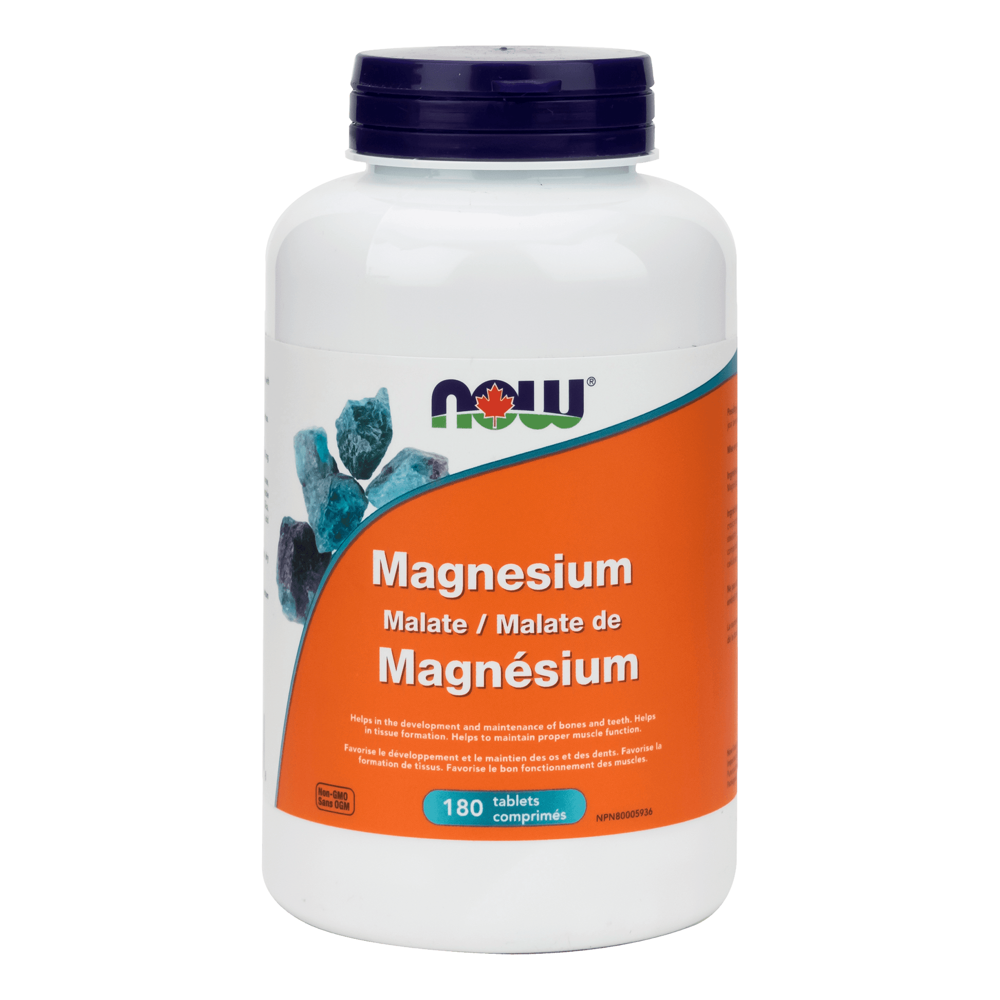 NOW Magnesium Malate 180 Tablets - 
