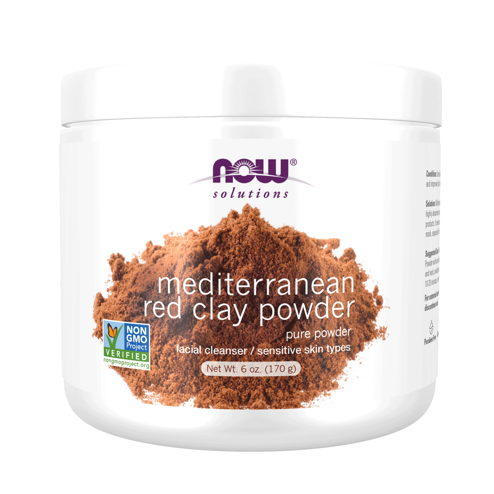 NOW Mediterranean Red Clay Powder 170g - 