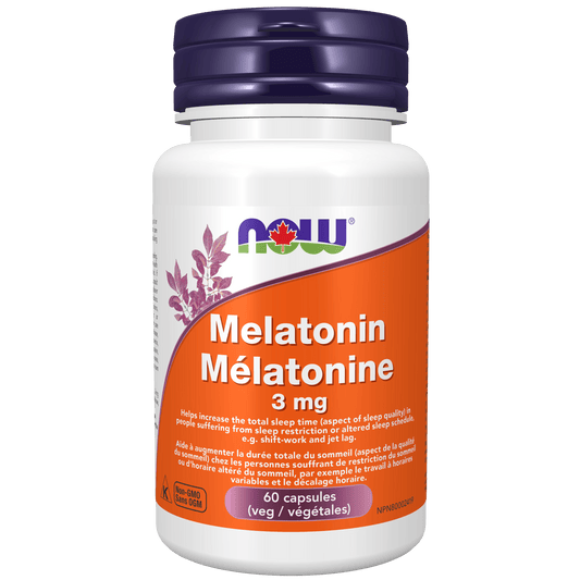 NOW Melatonin 5mg 60 Veg Capsules - 