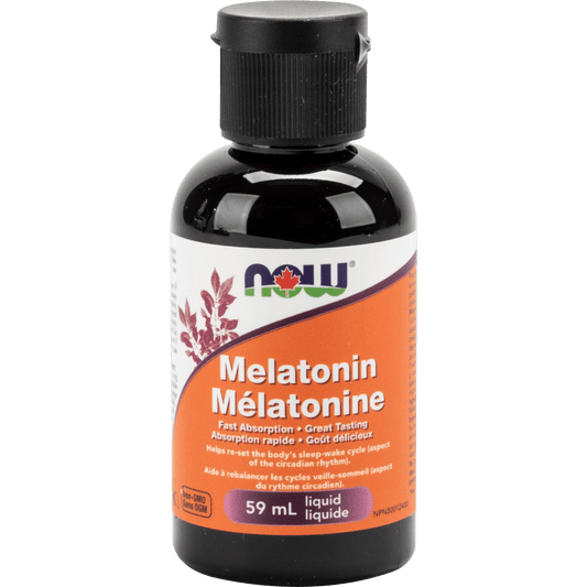 NOW Melatonin Liquid (3mg / 1mL) Vanilla-Citrus 59mL - 