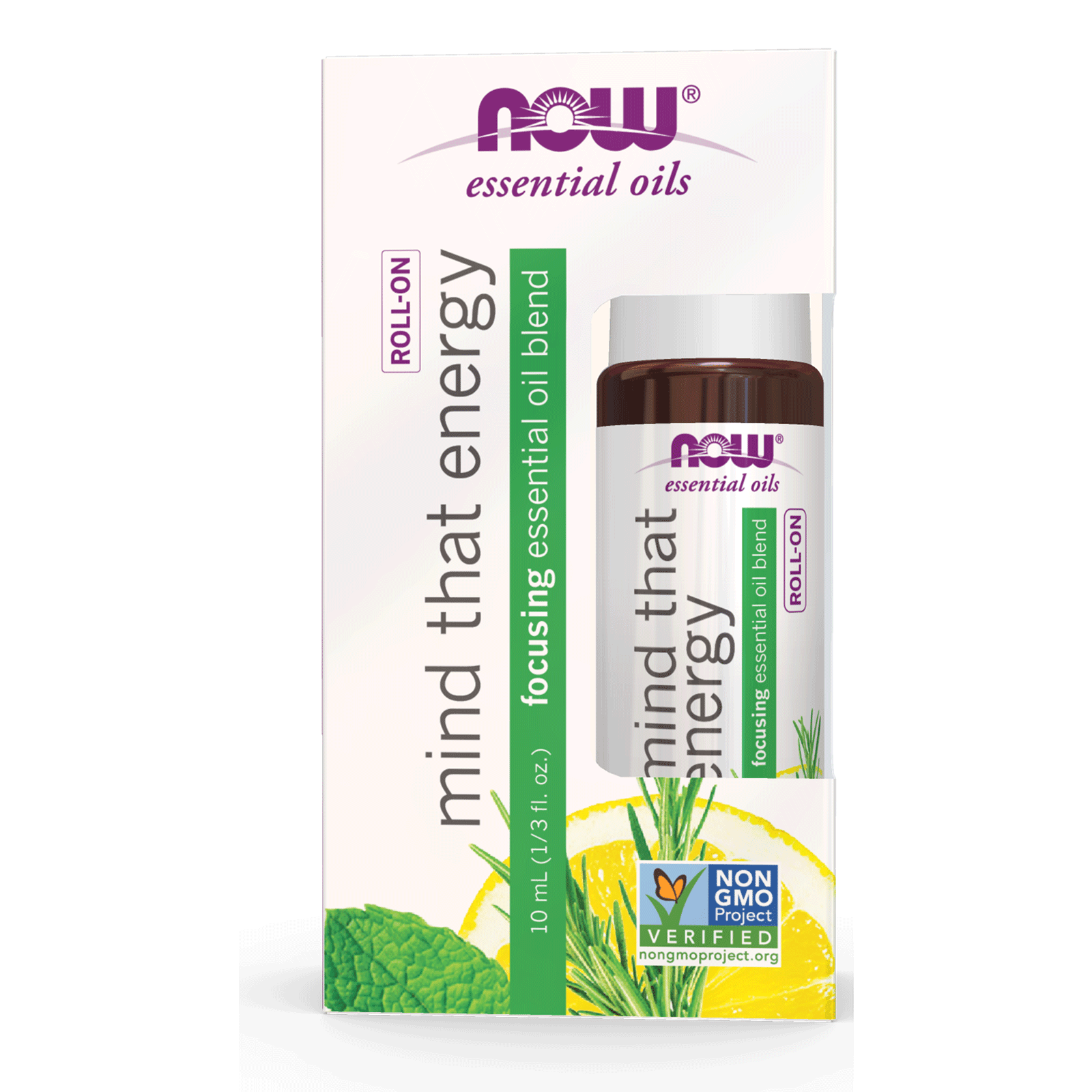 NOW Mind That Energy Blend Roll-On 10mL - 
