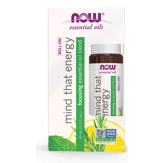 NOW Mind That Energy Blend Roll-On 10mL - 