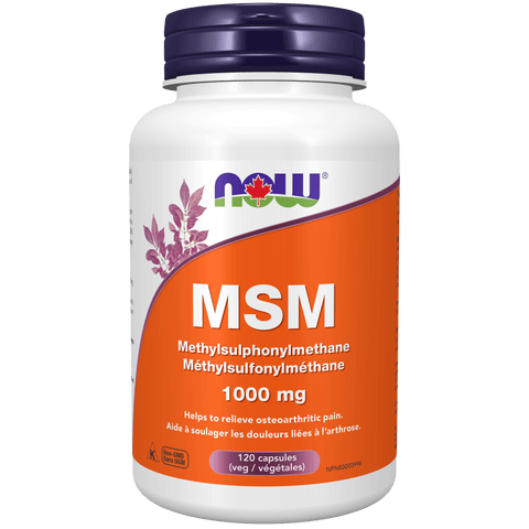 NOW MSM 1000mg 120 Capsules