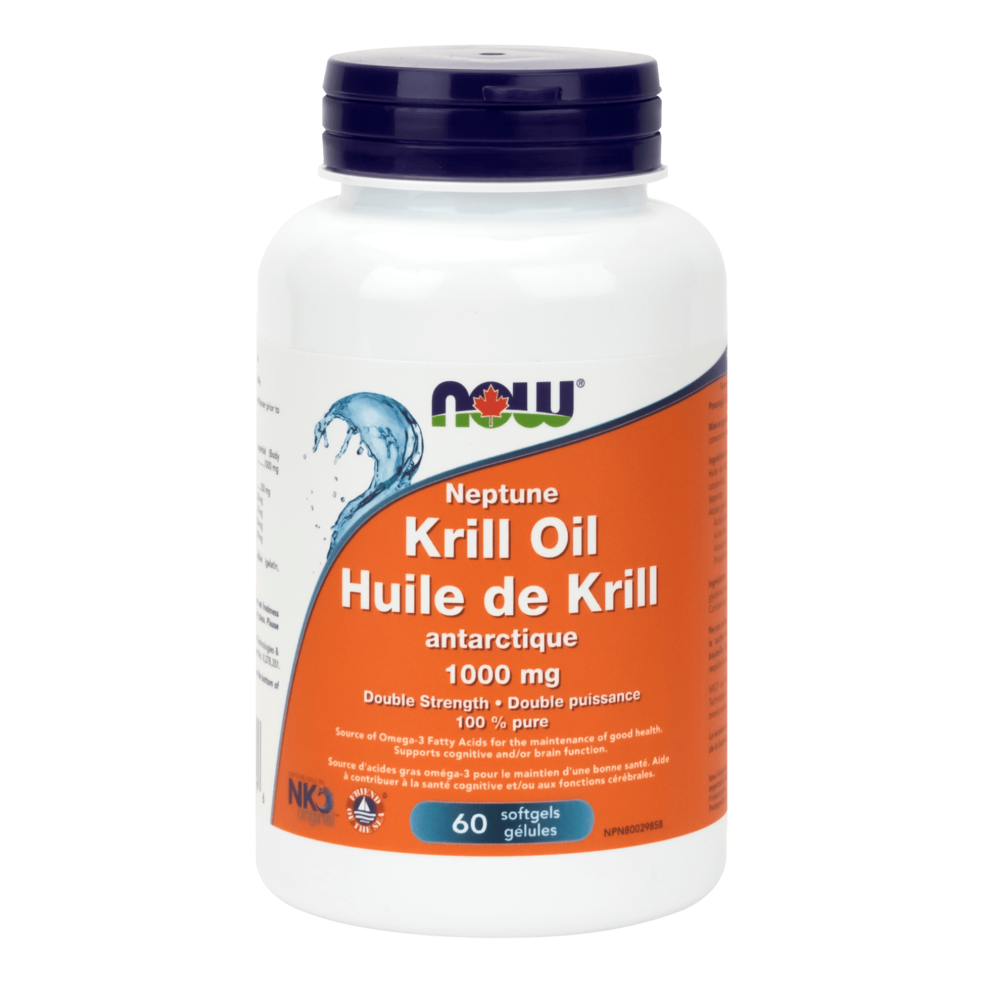 NOW Neptune Krill 1000mg 60 Softgels - 