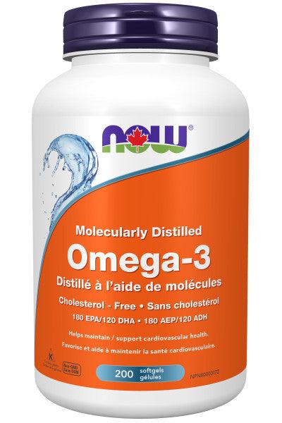 NOW Omega-3 1000mg 200 Softgels - 