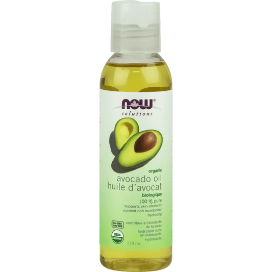 NOW Organic Avocado Oil, Expeller Pressed 118mL - 