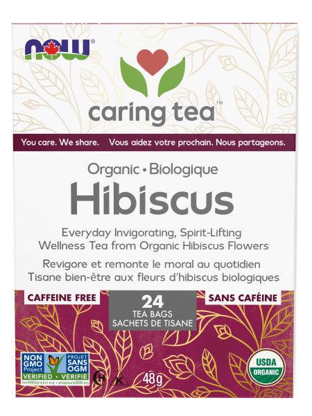 NOW Organic Hibiscus 24 Tea Bags - 