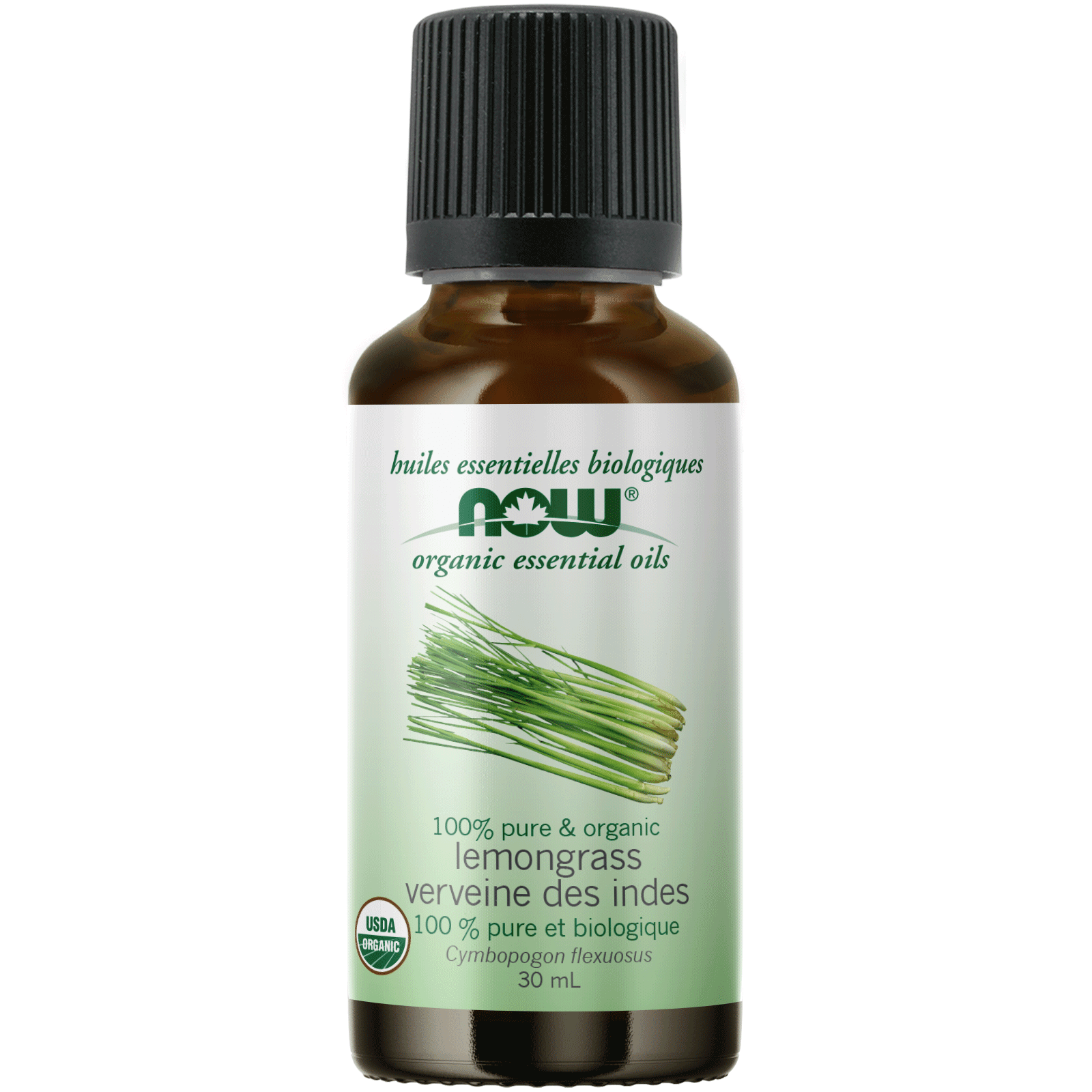 NOW Organic Lemongrass Oil (Cymbopogon flexuosus)30mL - 