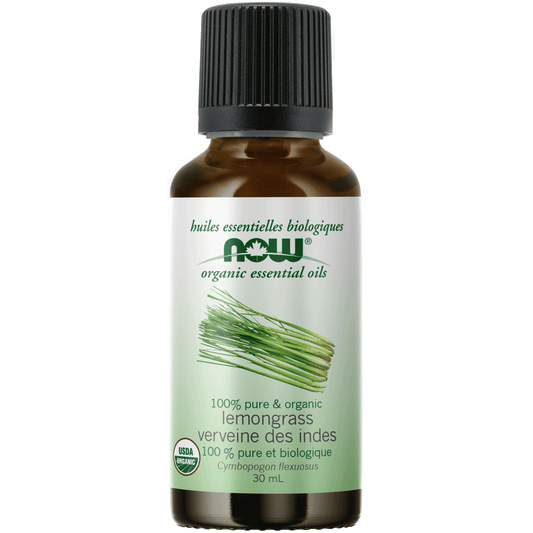NOW Organic Lemongrass Oil (Cymbopogon flexuosus)30mL - 