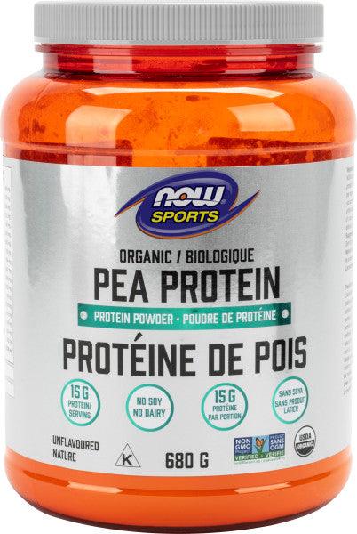 NOW Organic Pea Protein, Unflavoured 680g - 