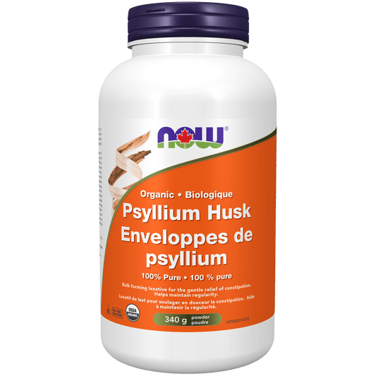 NOW Organic Psyllium Husk Powder 340g - 