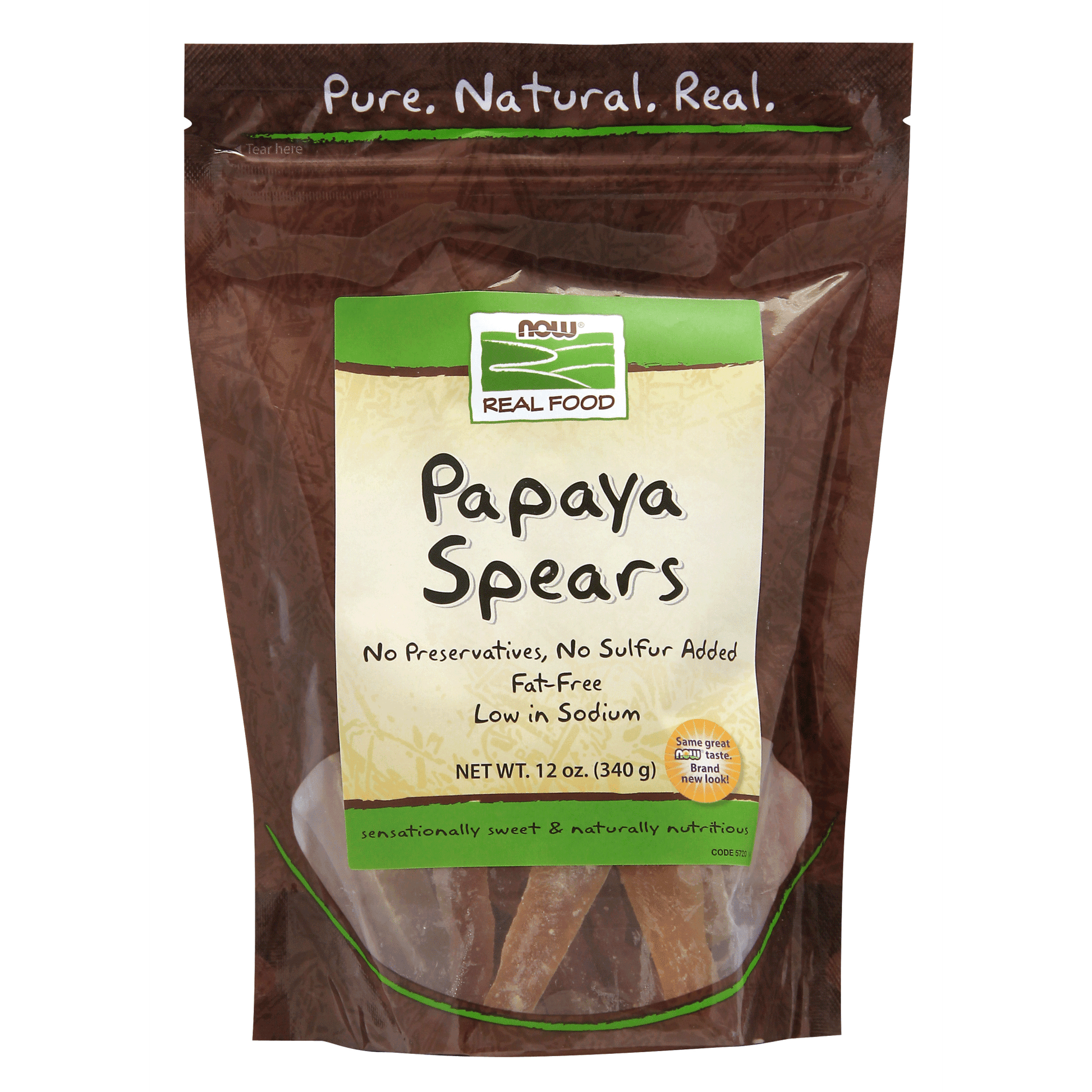 NOW Papaya Spears Dried 340g - 
