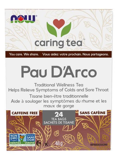 NOW Pau D'arco Traditional Wellness 24 Tea Bags - 