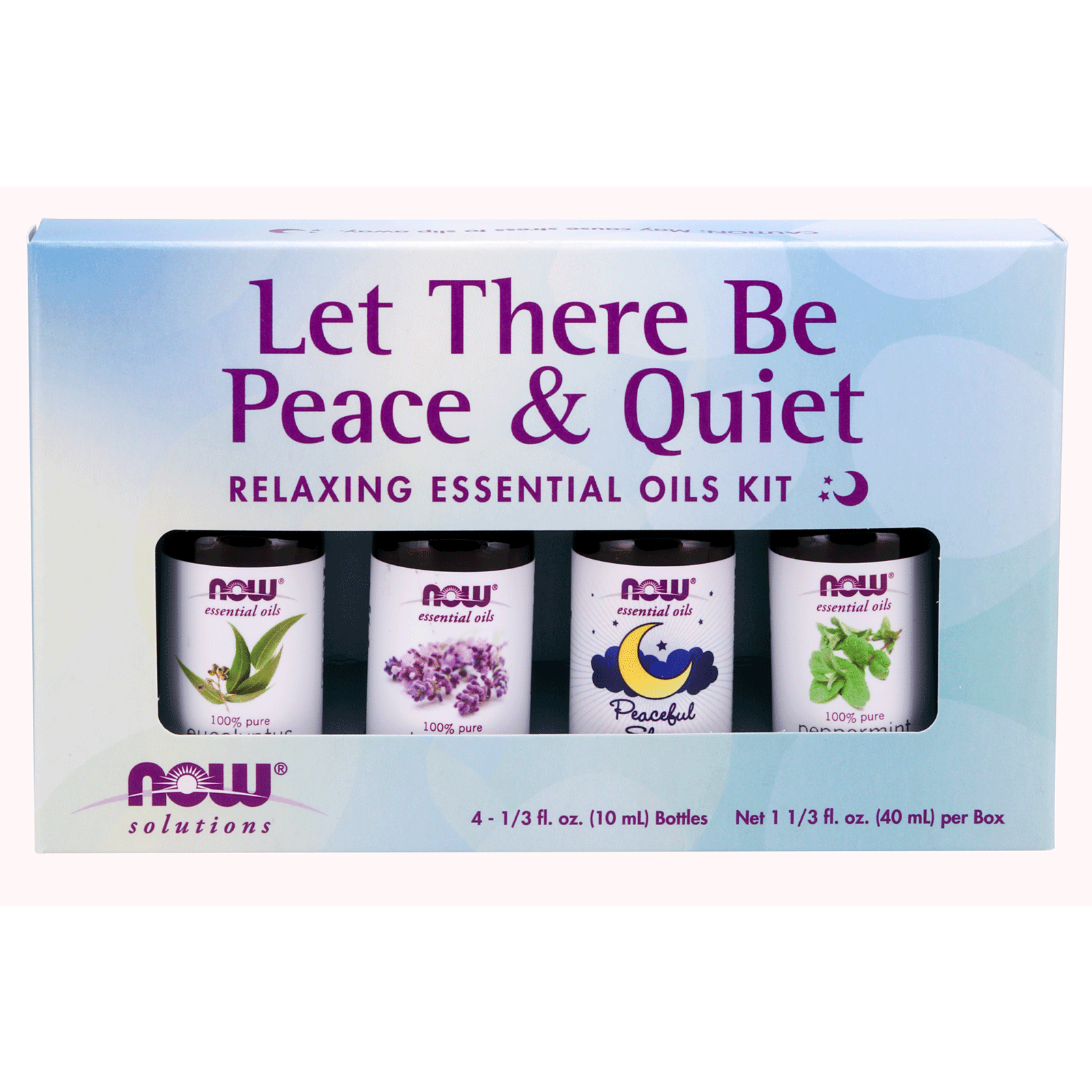 NOW Peace & Quiet Essential Oil Kit 4x10mL - 