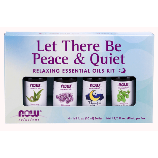 NOW Peace & Quiet Essential Oil Kit 4x10mL - 