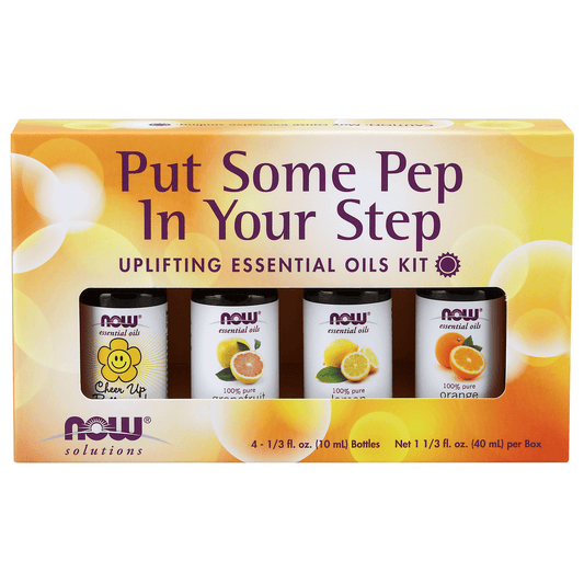 NOW Pep In Your Step Essential Oil Kit 4x10mL - 