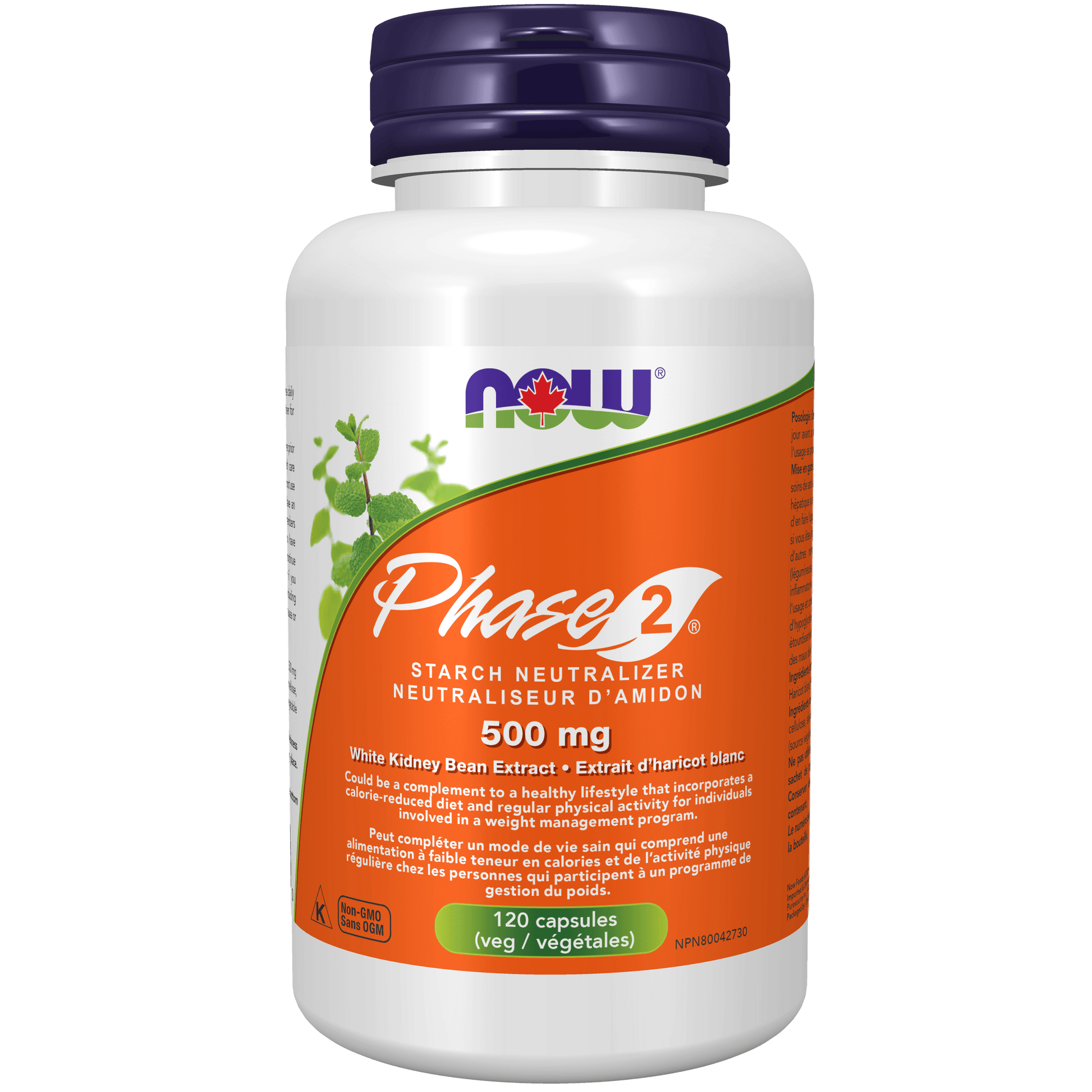NOW Phase-2 Starch Neutralizer 500mg 120 Veg Capsules - 
