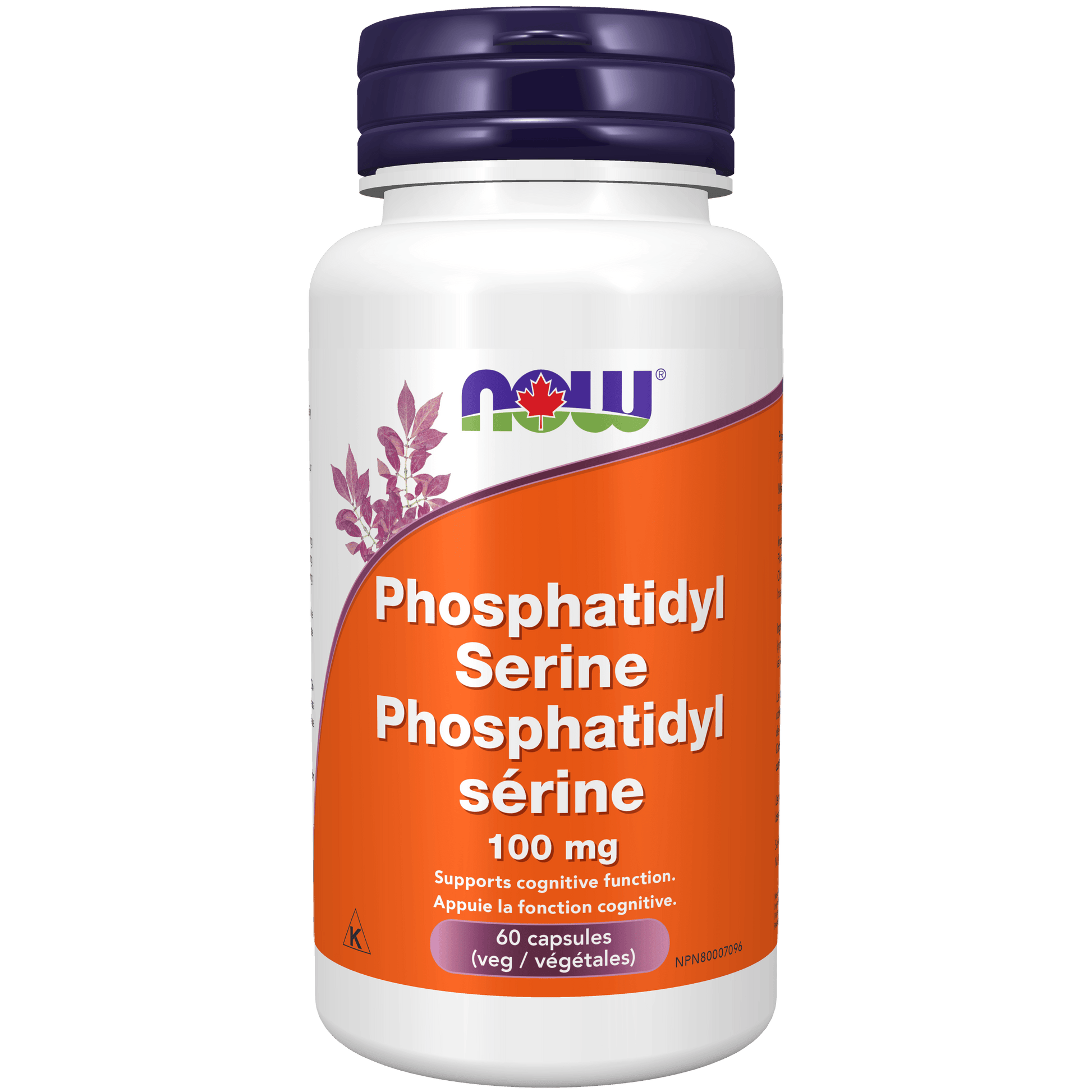 NOW Phosphatidyl Serine 100mg 60 Veg Capsules - 
