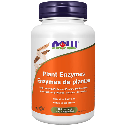 NOW Plant Enzymes 120 Veg Capsules - 