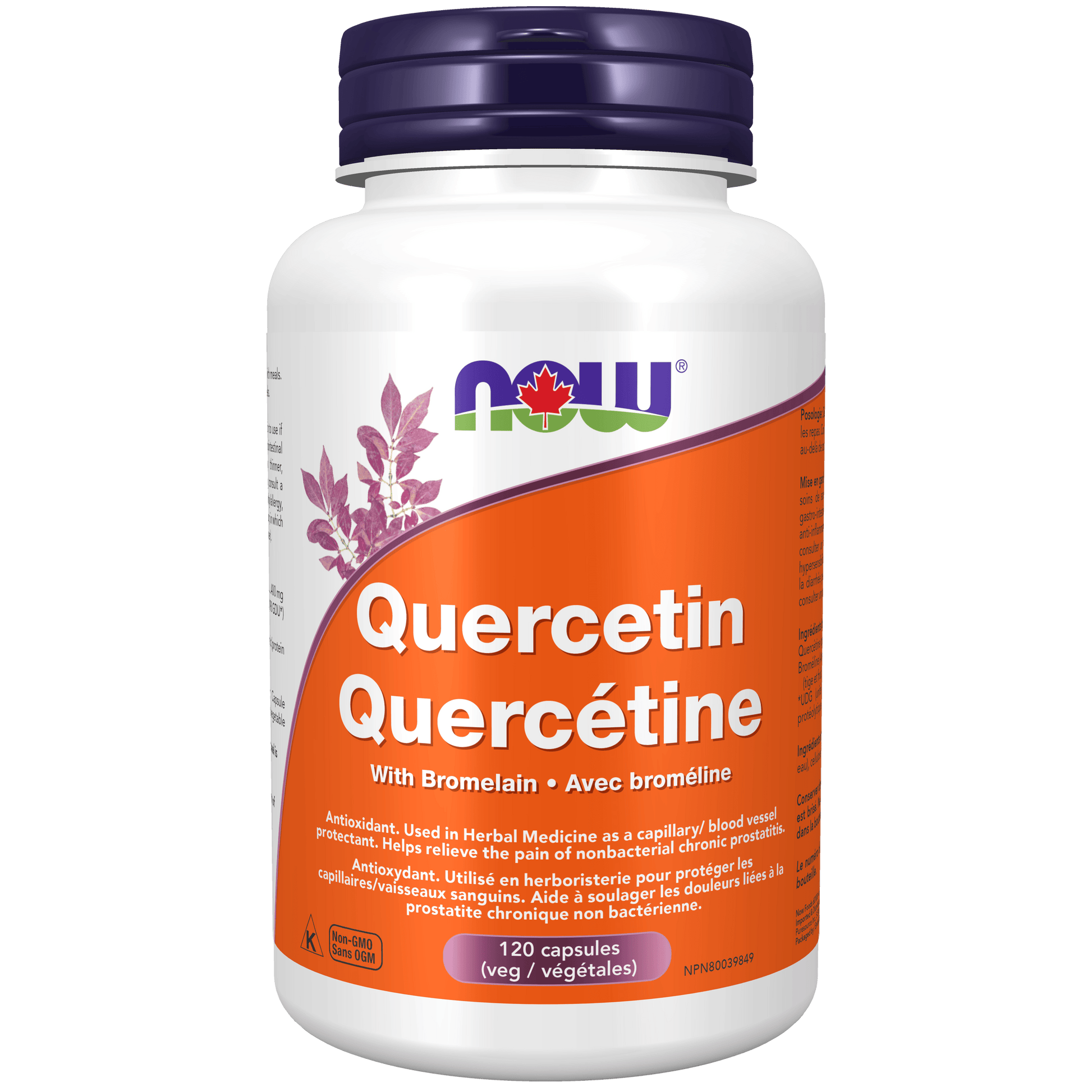 NOW Quercetin with Bromelain 120 Veg Capsules - 