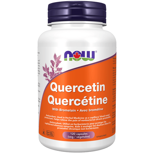 NOW Quercetin with Bromelain 120 Veg Capsules - 