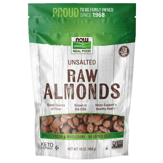 NOW Raw Almonds 454g - 