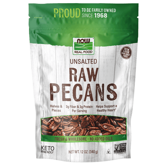 NOW Raw Pecans 340g - 