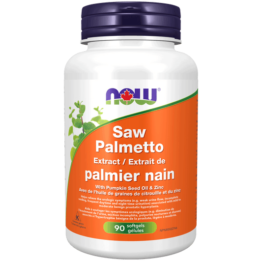 NOW Saw Palmetto 80mg Standard Extract 90 Softgels - 