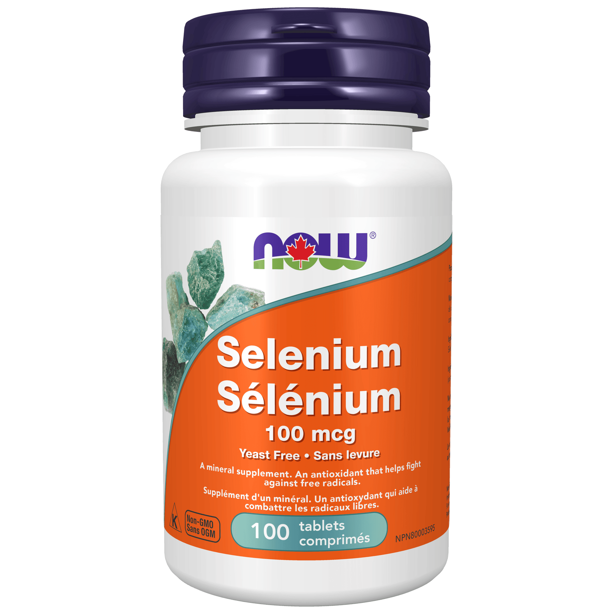NOW Selenium 100mcg (yeastfree) 100 Tablets - 
