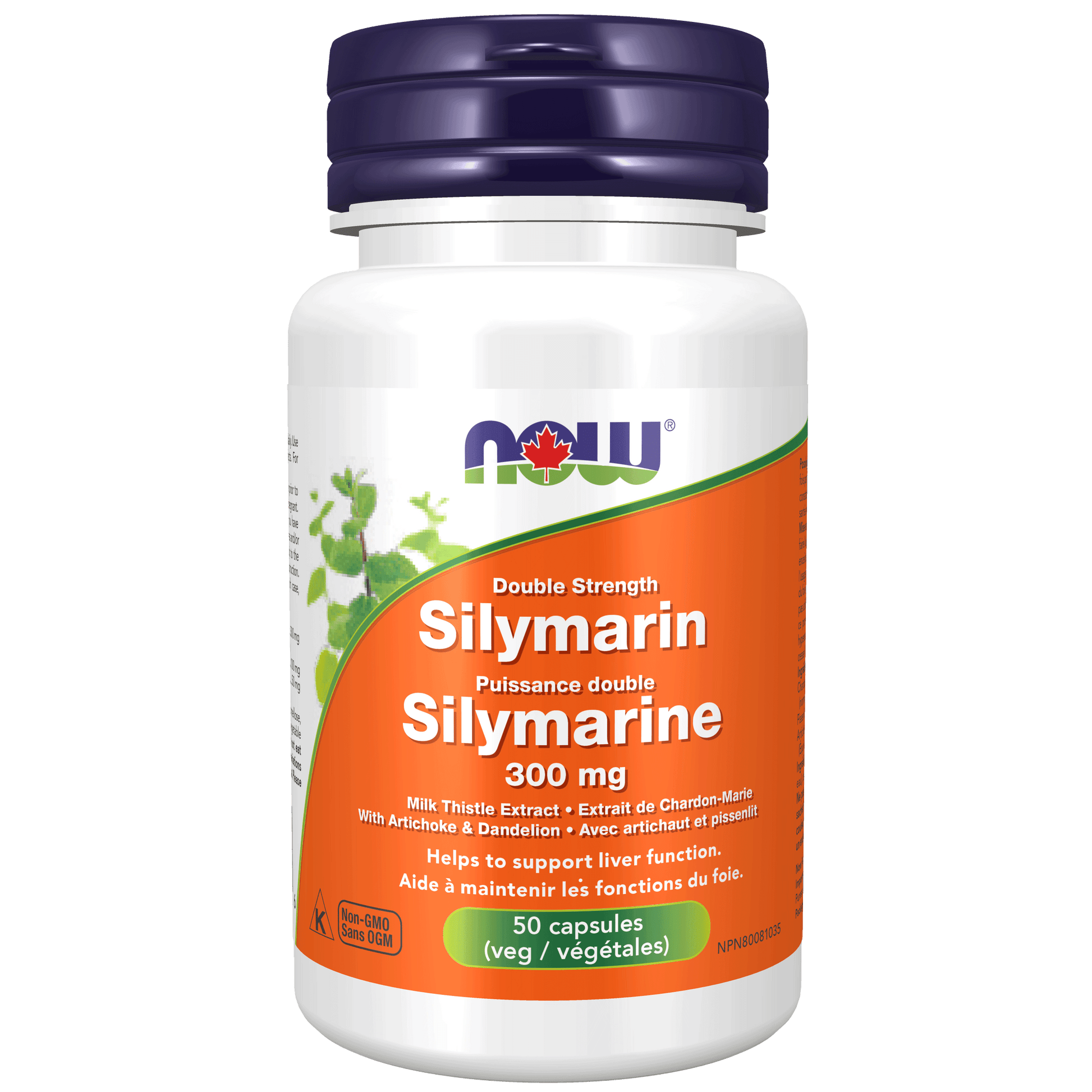 NOW Silymarin Double Strength 300mg 50 Veg Capsules - 