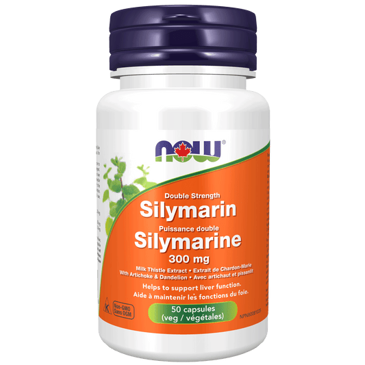NOW Silymarin Double Strength 300mg 50 Veg Capsules - 