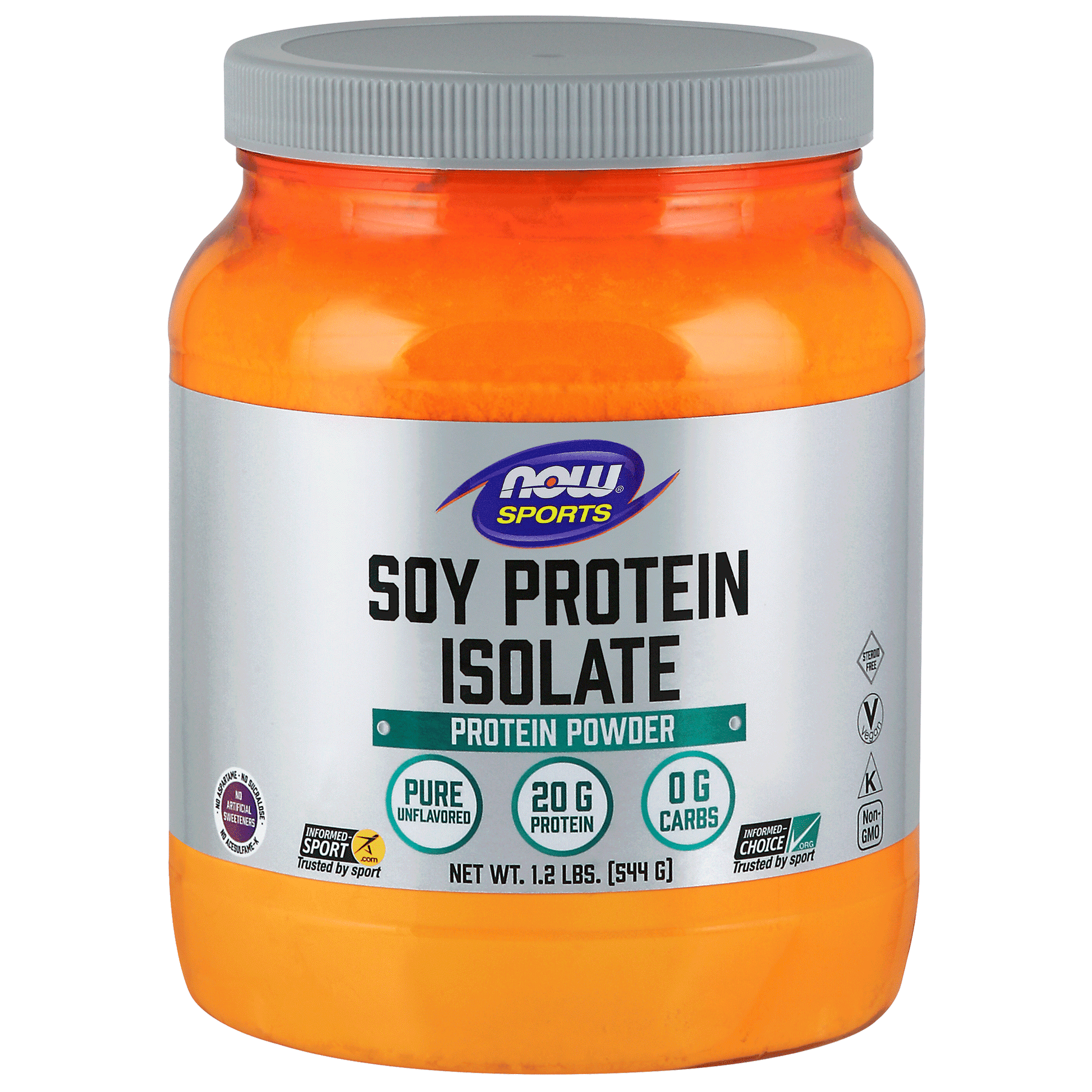 NOW Soy Isolate Unflavoured 544g - 