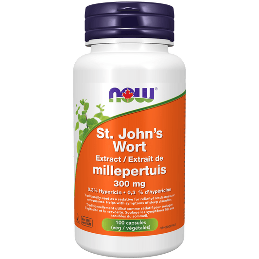 NOW St John's Wort Extract 300mg 100 Capsules - 