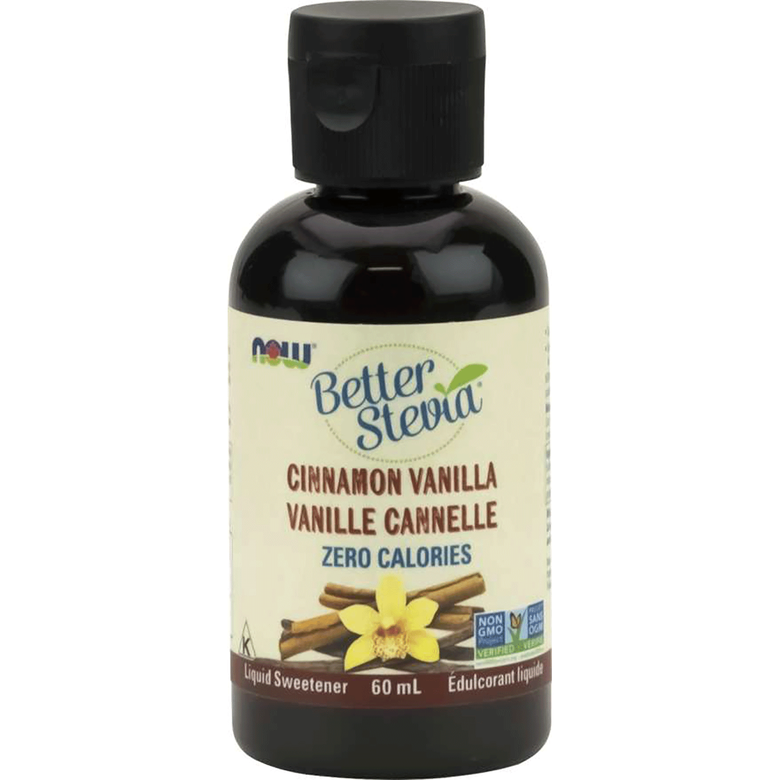 NOW Stevia Liquid Extract (Cinnamon Vanilla) 60mL - 