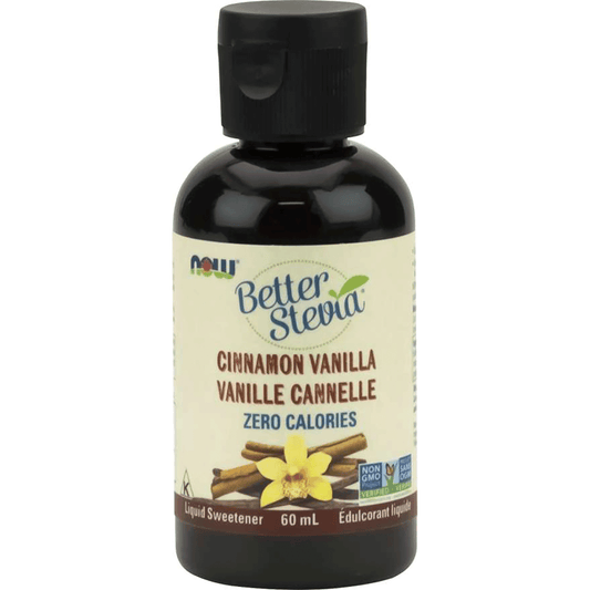 NOW Stevia Liquid Extract (Cinnamon Vanilla) 60mL - 
