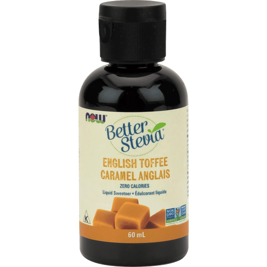 NOW Stevia Liquid Extract (English Toffee) 60mL - 