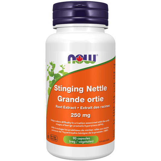 NOW Stinging Nettle Root Extract 250mg 90 Veg Capsules - 