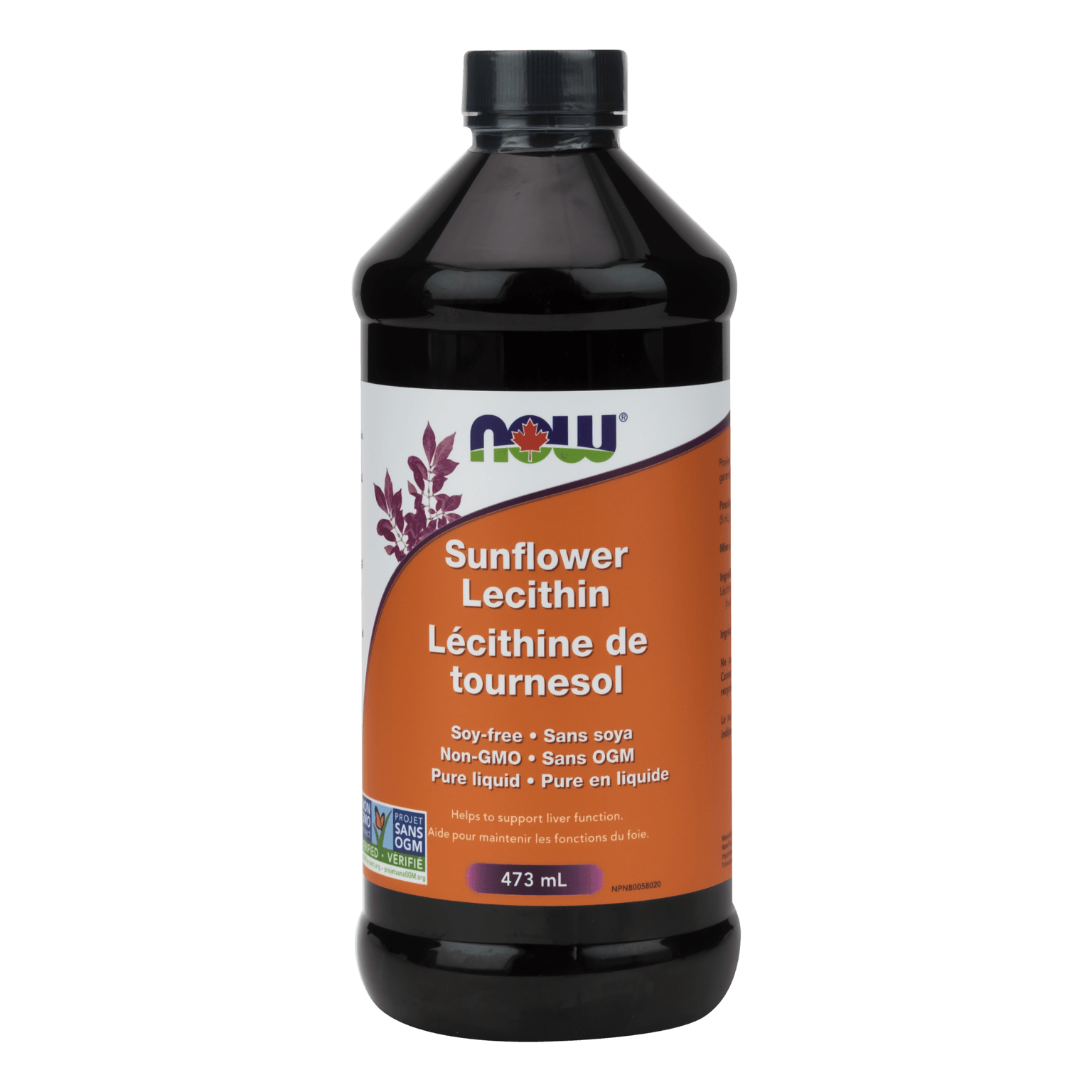 NOW Sunflower Liquid Lecithin Non-GMO 473mL - 