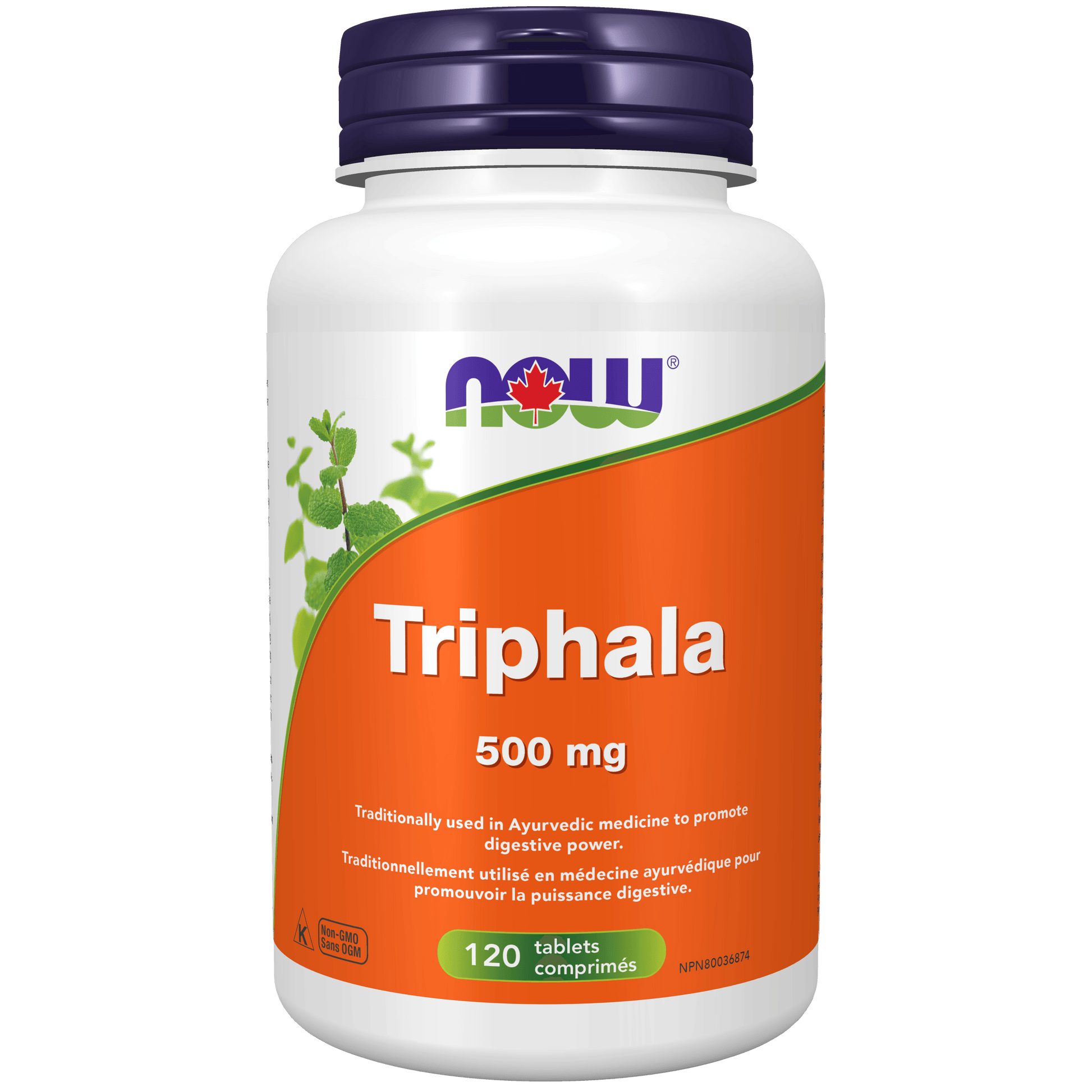 NOW Triphala 500mg 120 Tablets - 