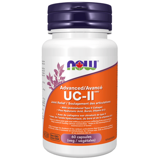 NOW UC-II Advanced Joint Relief 60 Veg Capsules - 