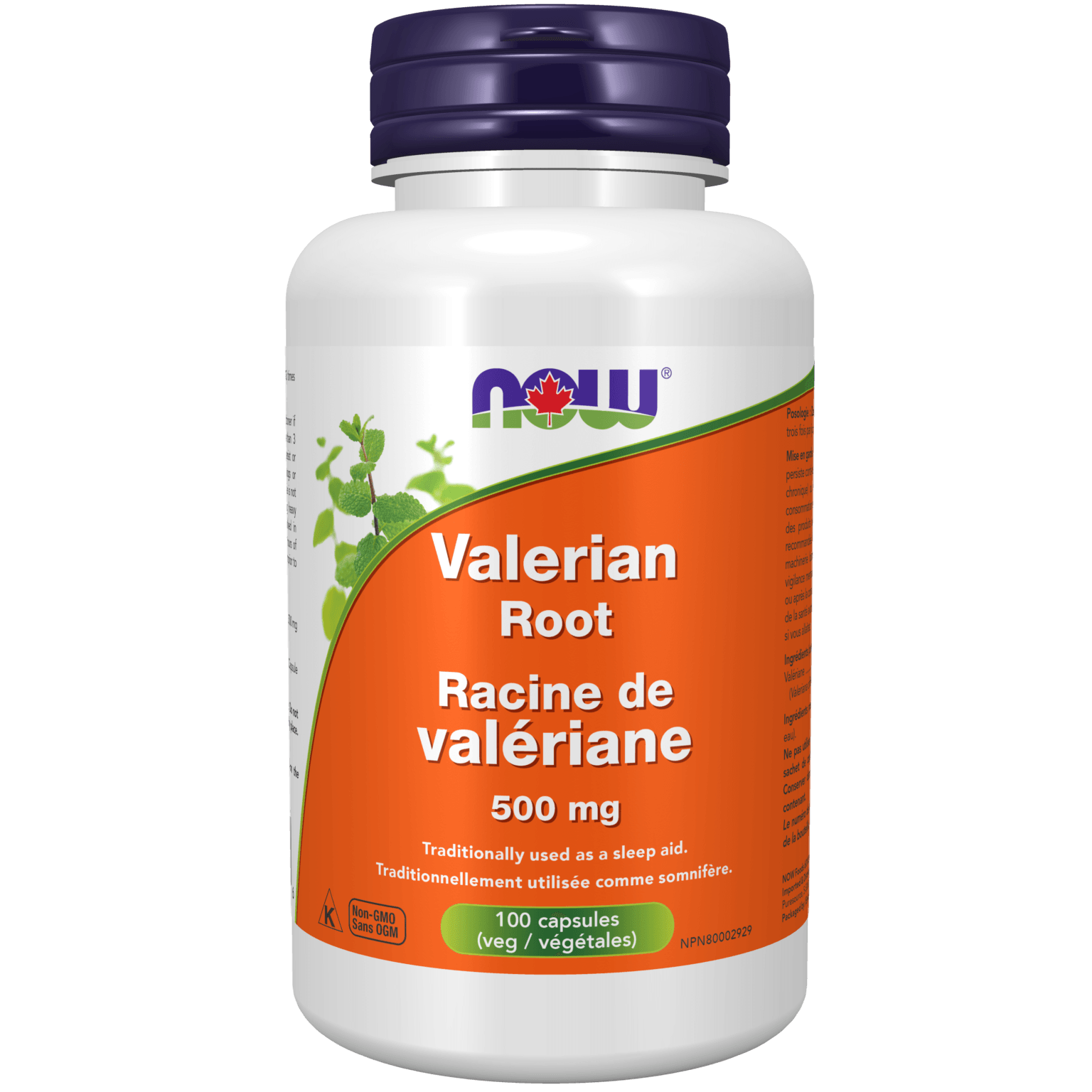 NOW Valerian Root 500mg 100 Veg Capsules - 