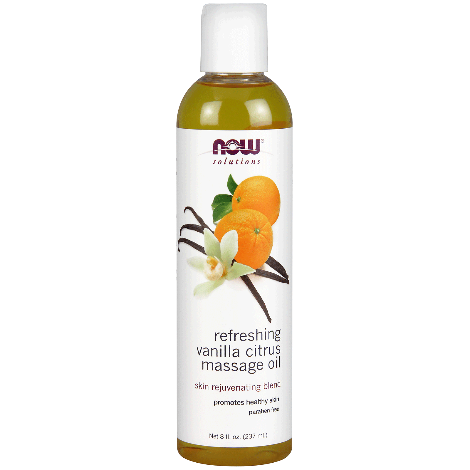 NOW Vanilla Citrus Massage Oil 237mL - 
